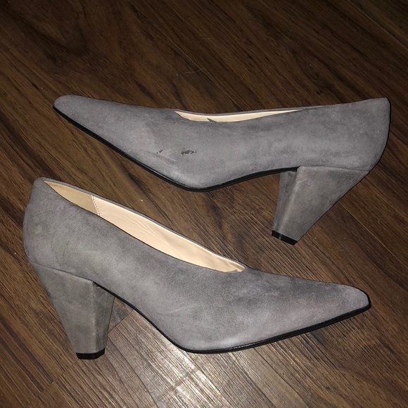 SALE! New CLAUDIA CIUTI Evita Sail Suede Heels - Picture 3 of 8